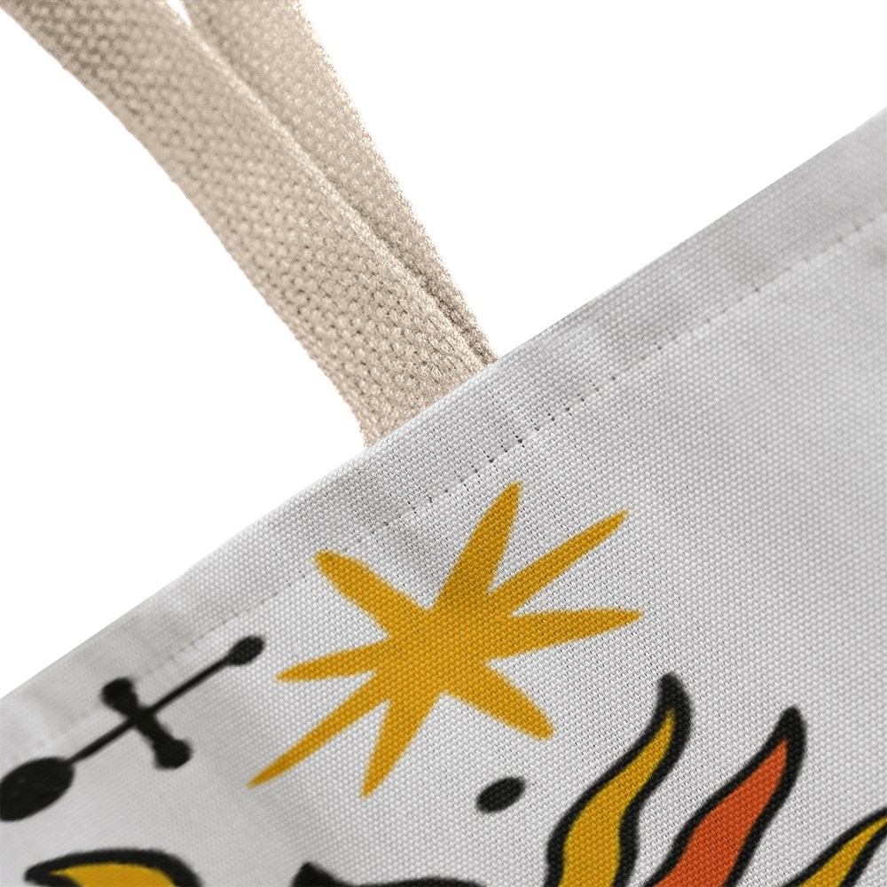 Pyramid and Stars Tote Bag