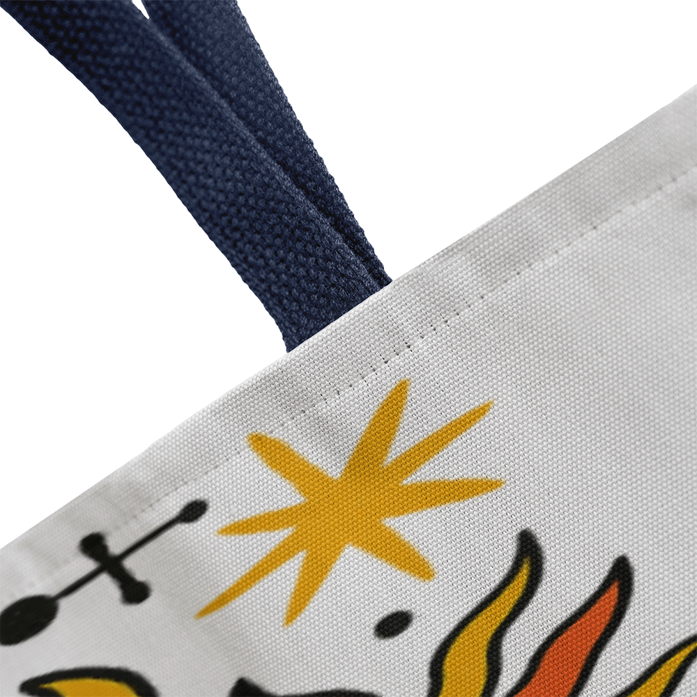 Pyramid and Stars Tote Bag