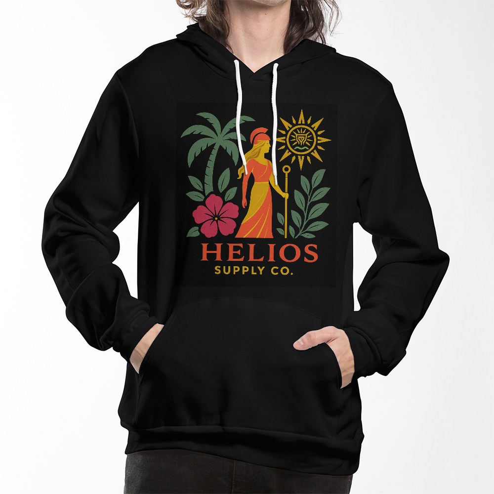 Helios Supply Co. Logo Black Hoodie